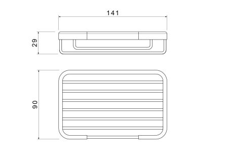 Мыльница решетка AQUATEK, матовый черный AQ4946MB, артикул AQ4946MB