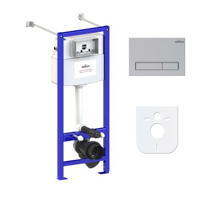 Комплект 4 в 1 инсталляции для подвесного унитаза Lavinia Boho Relfix 77020015, артикул 77020015