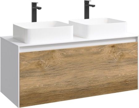 Mobi Корпус подвесной тумбы 120 см под умывальник , цвет белый глянец, артикул MOB0112W