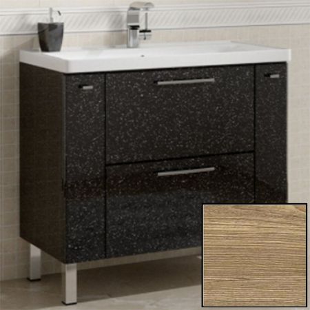 Тумба с раковиной SanVit Комфорт 90 kkomf090 с фактурой под дерево Карпатская ель, артикул kkomf090