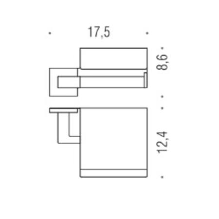 Colombo Basic Q Держатель туалетной бумаги, Цвет: хром, артикул B3791.CR