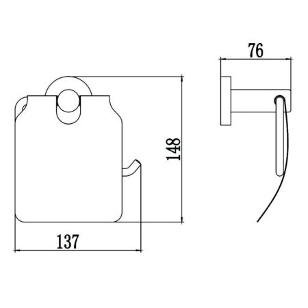 Держатель для туалетной бумаги Savol S-008751, хром, артикул S-008751