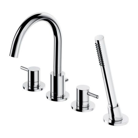 Смеситель для ванны на 4 отверстия OMNIRES Y Y1232CR (хром), артикул Y1232CR