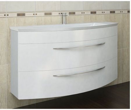 Тумба с раковиной De Aqua Лонг 120 белый, артикул 00212711