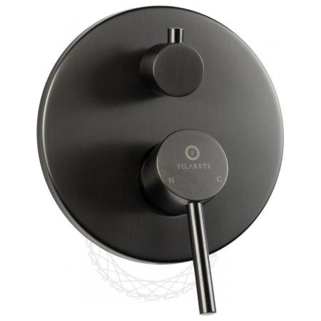 Душевая система встраиваемая FILARETE Roun FL1022BG, графит