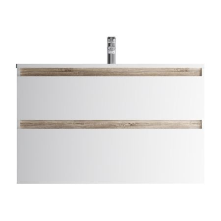 M85AFHX1002WG X-Joy, База под раковину, подвесная, 100 см, 2 ящика, белый глянец, артикул M85AFHX1002WG