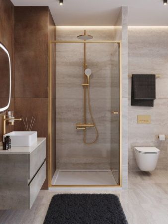 LUX-B-FS-1-100-C-GM Душевая дверь, артикул LUX-B-FS-1-100-C-GM