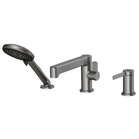 Смеситель на борт ванны ESKO SC355GM, оружейная сталь