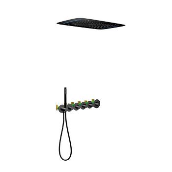 Душевая система встроенная с термостатом Timo Saona SX-2319/03SM черный