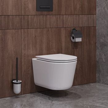 LINER Унитаз подвесной, безободковый с системой смыва "Торнадо", с сиденьем soft close, 49 см, CZR-38083-49-TH-TOR/SC