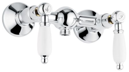 Emmevi Deco Ceramic, двухрычажный смеситель для душа, без набора для душа, хром, артикул 121002/CR