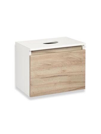 Тумба Runo Бари 50 крафт дуб под накладную раковину (00-00001373), артикул 00-00001373