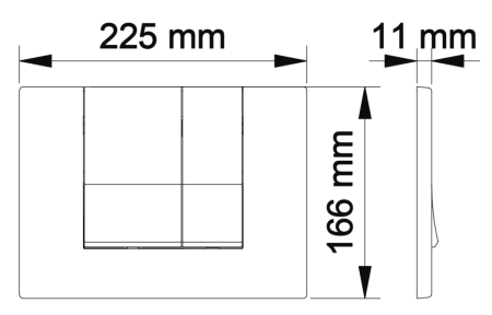 Инсталляция BERGES для скрытого монтажа унитаза NOVUM кнопка S2 матовый хром, артикул 040242