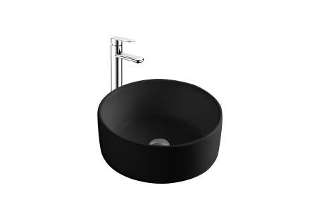 Раковина накладная для установки на столешницу AQUATEK AQ5118-MB 400*400*165, матовый черный, артикул AQ5118-MB