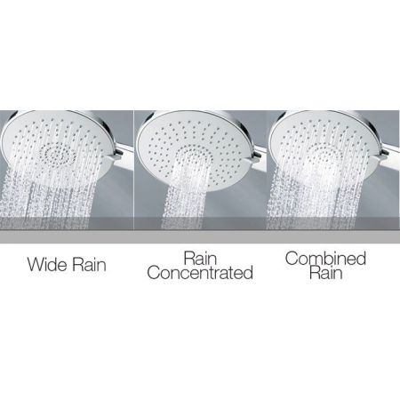 Bossini MIXA/3 Ручной душ, 3 режима,  Ø 140мм, цвет хром, артикул B01168.030