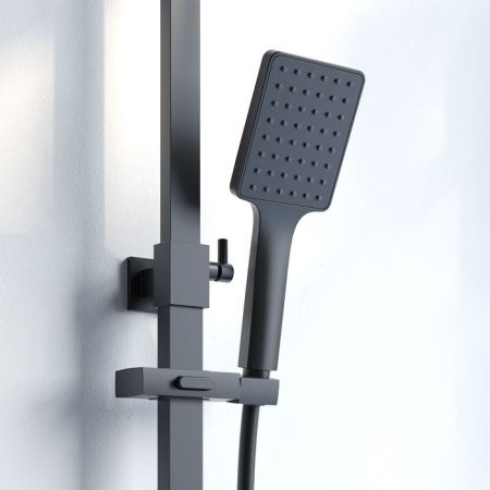 Смеситель с верхним душем черный IDDIS Bild (BILBL1Fi06), артикул BILBL1Fi06