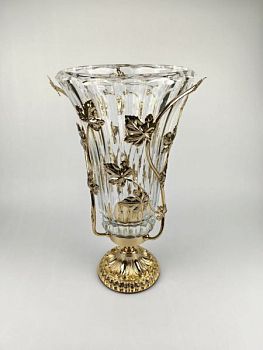 CTF, ваза, Ø23x42 см, цвет золото