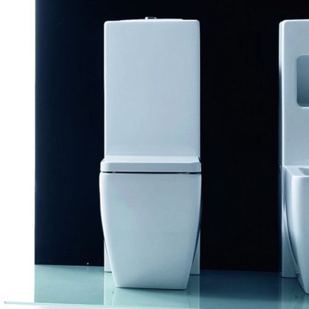 KERASAN бачок напольный UNICA, белый, с механизмом слива GEBERITхром, артикул 2481K1