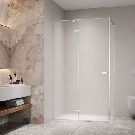 Душевой уголок с распашной дверью на петлях - RGW SV-040 (Матовое-Сатинат, 1200x800)