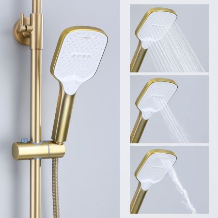 Душевая система Splenka S31.24.03, сатин золотой