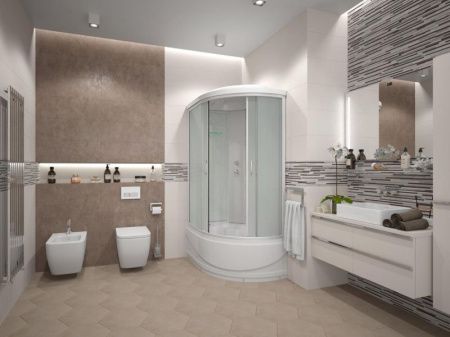 Душевая кабина Erlit Comfort ER3512TPL 120x80 задняя стенка Белая стекло матовое