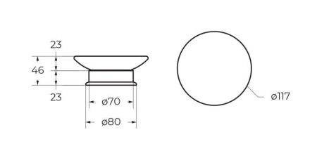 Мыльница настольная CEZARES APHRODITE-SODP, артикул APHRODITE-SODP-02