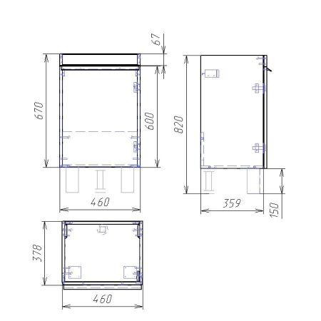 Тумба Vind lucka 50, белый лак, артикул OW23.12.00