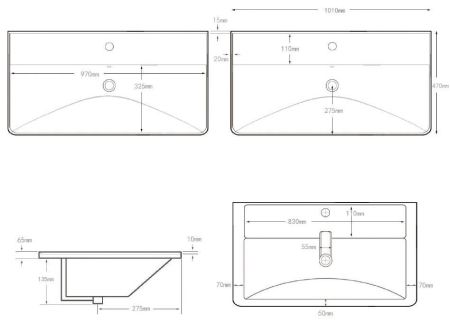 Раковина Aquanet Ирис 100 белая, артикул 00323884