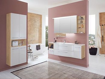 Комплект мебели Marlin 3160motion, 1500 мм правый, цвет белый глянец