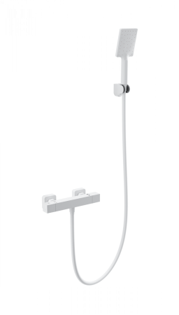 Смеситель для душа с термостатом WONZON & WOGHAND STAY 3, Белый матовый (WW-B2062-A-MW)