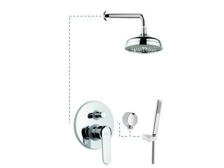 Emmevi Nefer, душевой комплект 770CR, цвет хром, артикул 770CR