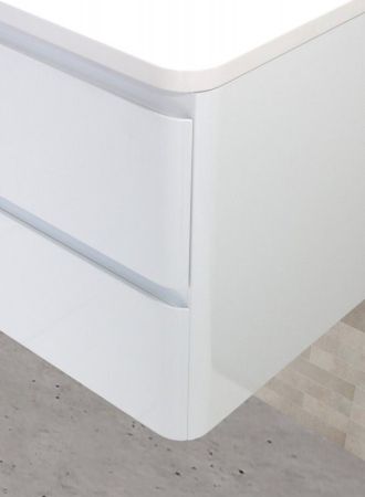 Тумба под раковину BelBagno ALBANO-900-2C-SO-BL подвесная Bianco Lucido, артикул ALBANO-900-2C-SO-BL