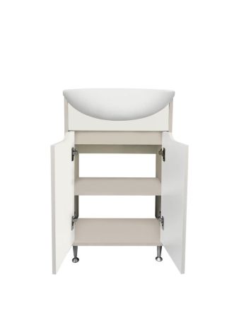 Тумба Runo Эконова 60 серо-оливковая под умывальник 00000000154 (Уют 60) (00-00004653), артикул 00-00004653