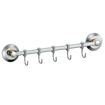 Планка с крючками Savol S-007175, хром
