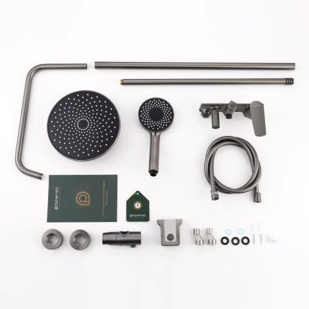 Душевая система Splenka S53.24.09, графит, артикул S53.24.09