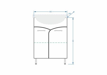 Тумба "Волна 60", Балтика 60, артикул SP-00000052