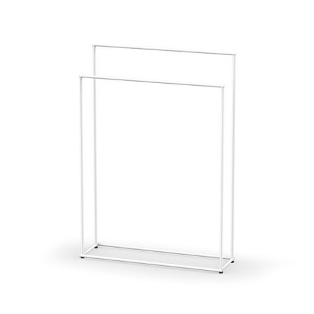 Decor Walther Mikado Полотенцедержатель 86см., напольный, двойной, цвет: белый матовый, артикул 0523050