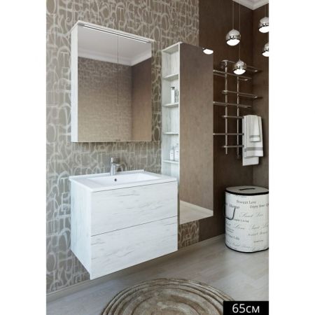 Шкаф пенал Sanflor Чикаго 40 L С000005968 Дуб крафт белый, артикул С000005968