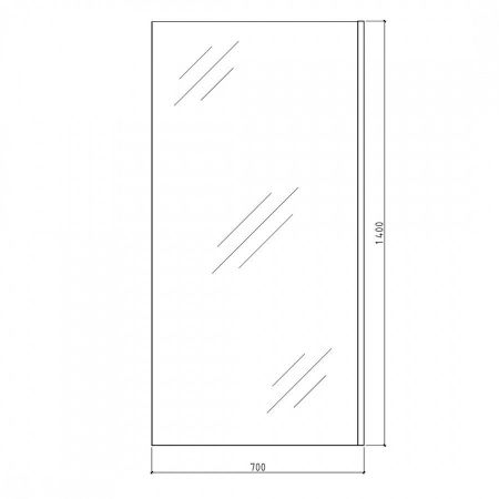 Шторка на ванну 70х140 см Maretti Marta MA41F7014099-560, профиль черный, артикул MA41F7014099-560