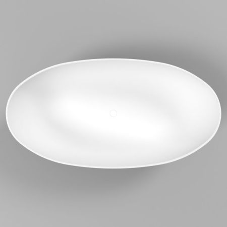 Ванна WHITECROSS Diamond 170x87 (черный/белый мат) иск. камень, артикул 0201.170087.20100