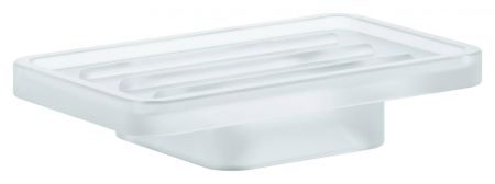 Мыльница подвесная GROHE SELECTION 40806000 (стекло, матовый, на стену, прямоугольная, матовый), шт, артикул 40806000
