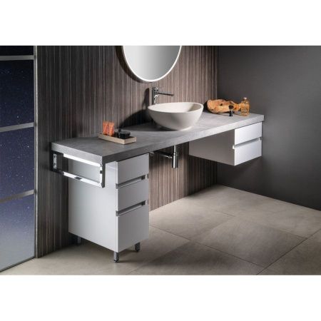 Раковина-чаша PUNC из искусственного камня, со сливом, 53x39см, на столешницу, белый песчаник, Sapho Раковина-чаша PUNC из искусственного камня, со сливом, 53x39см, на столешницу, белый песчаник, Sapho