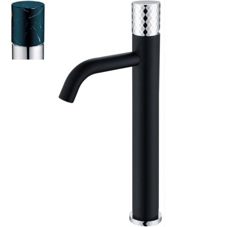 Смеситель STICK для умыв. выс. BLACK MRAMOR BLACK_Комплект, артикул 122-B-MR-B