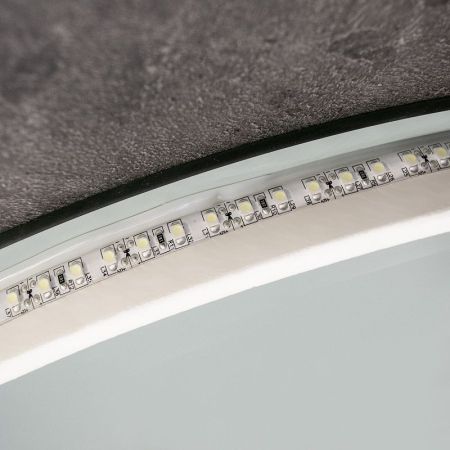 Xpertials STONE, овальное зеркало 80х70 см, LED свет, вкл/выкл с диммером, артикул 84354135-37041