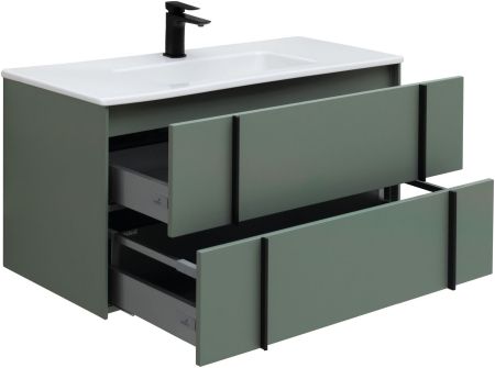 Тумба под раковину Allen Brau Reality 100 1.32007.CGM олива матовый, артикул 1.32007.CGM