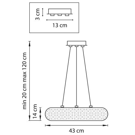Люстра подвесная Onda Lightstar 741064, артикул 741064