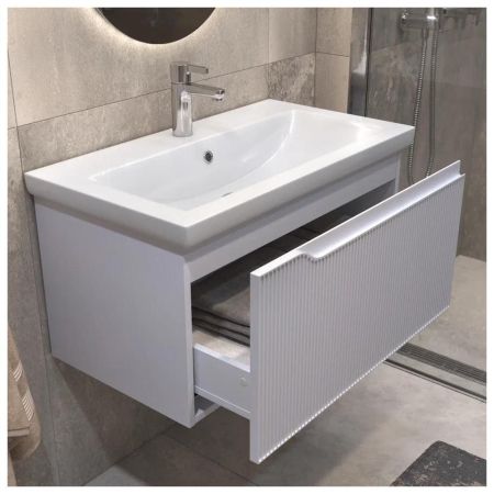 Тумба с раковиной напольная VIGO Neo 341-com, 80 см, артикул 341-com