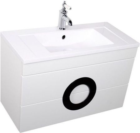 Тумба с раковиной De Aqua Форма 80 белый, артикул 00212699