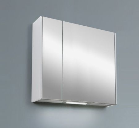 Зеркальный шкаф с двумя распашными дверьми с LED подсветкой дверей CEZARES 84218