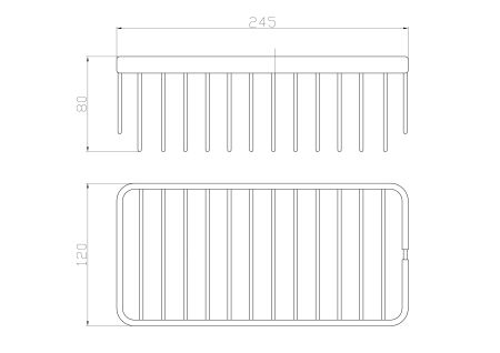 Полка для ванной WONZON & WOGHAND, Хром (WW-4102), артикул WW-4102